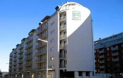 Budynek, w którym mieści się apartament