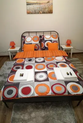 Łóżko lub łóżka w pokoju w obiekcie noclegi Wieckowskiego