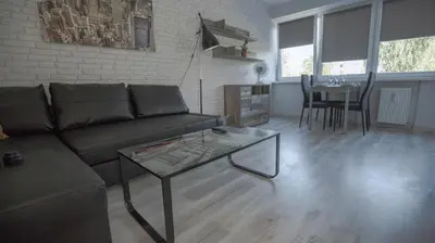 Część wypoczynkowa w obiekcie JDK Apartamenty Serbinowska 53m2 6-osobowy