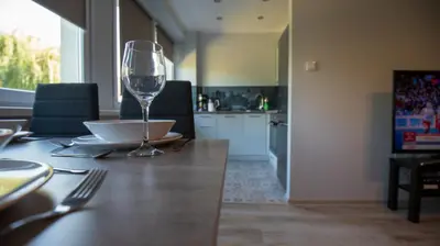 Plan piętra w obiekcie JDK Apartamenty Serbinowska 53m2 6-osobowy