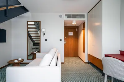 Część wypoczynkowa w obiekcie RentPlanet - Apartamenty Centrum
