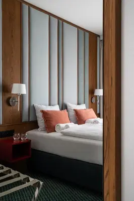 Łóżko lub łóżka w pokoju w obiekcie RentPlanet - Apartamenty Centrum