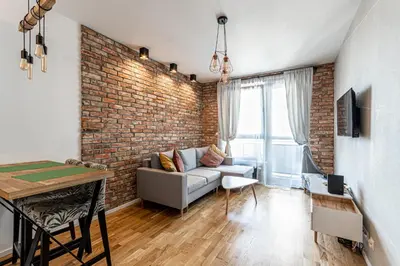 Część wypoczynkowa w obiekcie Apartament OdraTower (wroc4night)
