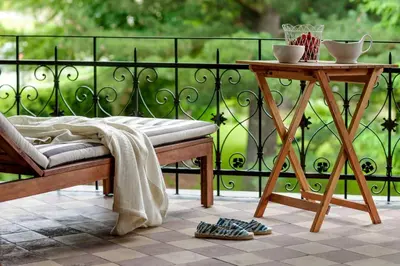 Balkon lub taras w obiekcie Lawenda Apartamenty Boutique