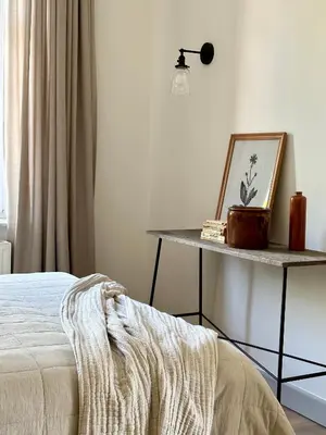 Łóżko lub łóżka w pokoju w obiekcie Lawenda Apartamenty Boutique