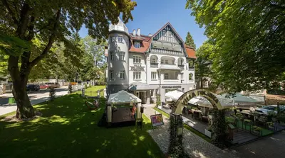 Ogród w obiekcie Villa Polanica