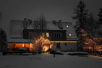 Obiekt Butikowe apartamenty w Sudetach - TRZY MORZA - pod górą Trójmorski Wierch zimą