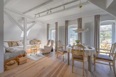 Część wypoczynkowa w obiekcie Butikowe apartamenty w Sudetach - TRZY MORZA - pod górą Trójmorski Wierch
