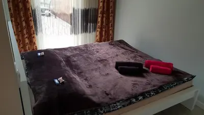 Łóżko lub łóżka w pokoju w obiekcie Apartament nad Odrą z tarasem