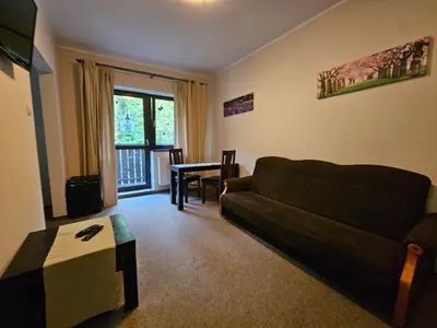 Telewizja i/lub zestaw kina domowego w obiekcie Dom Gościnny Trojak