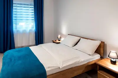 Łóżko lub łóżka w pokoju w obiekcie Apartament w Bizancjum 8 PARKING FREE 24H