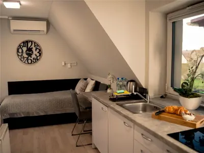 Kuchnia lub aneks kuchenny w obiekcie Apartamenty Pyskowice