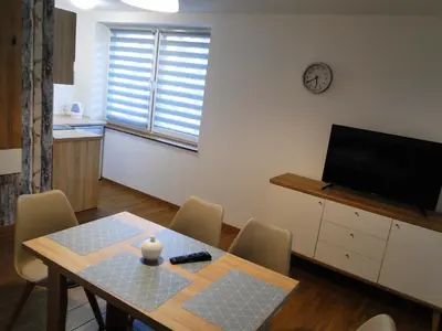 Telewizja i/lub zestaw kina domowego w obiekcie Willa Sokołówka