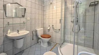 Łazienka w obiekcie Dom Gościnny BIEGUN