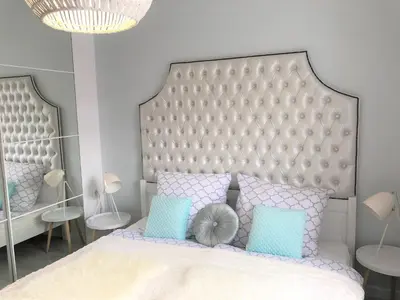 Łóżko lub łóżka w pokoju w obiekcie Apartament BellaPola 2