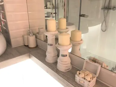 Łazienka w obiekcie Apartament BellaPola 2