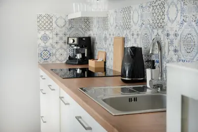 Kuchnia lub aneks kuchenny w obiekcie APARTAMENTY 