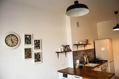 Kuchnia lub aneks kuchenny w obiekcie CityBrejk Hubska Wrocław