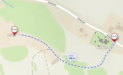 Plan piętra w obiekcie Dziki domek