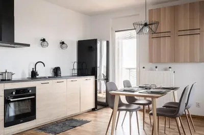 Kuchnia lub aneks kuchenny w obiekcie RentPlanet - Apartamenty Atal Tower