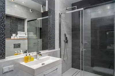 Łazienka w obiekcie RentPlanet - Apartamenty Atal Tower