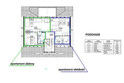 Plan piętra w obiekcie Willa Lawenda