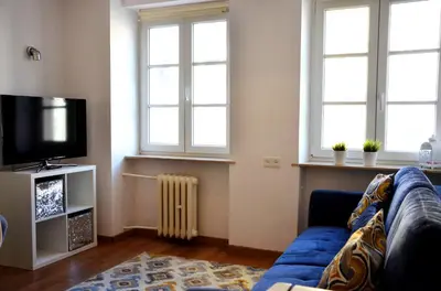 Telewizja i/lub zestaw kina domowego w obiekcie Apartament Rynek