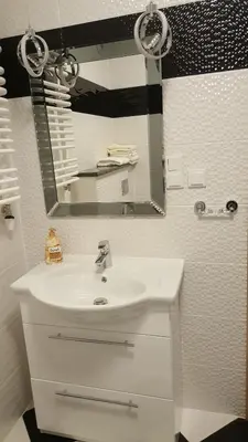 Łazienka w obiekcie Wrocław APARTAMENTY KĘPA MIESZCZAŃSKA
