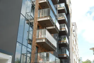 Budynek, w którym mieści się apartament