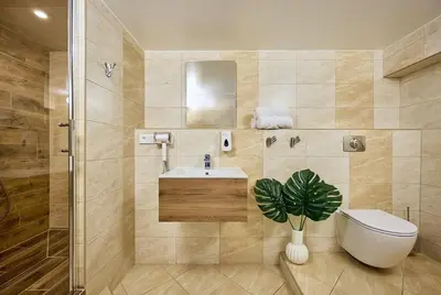 Łazienka w obiekcie Hotelik B&B Pod Dębami
