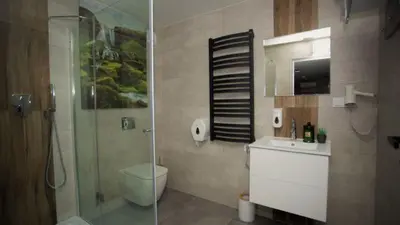 Łazienka w obiekcie Hotelik B&B Pod Dębami