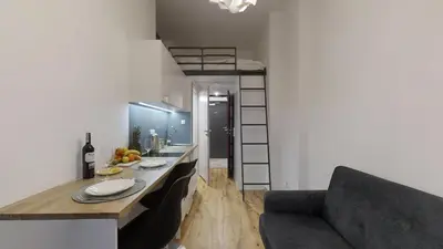 Telewizja i/lub zestaw kina domowego w obiekcie Aparthotel Tectum TectumApartments