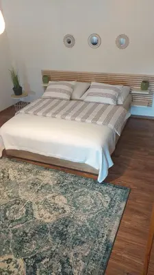 Łóżko lub łóżka w pokoju w obiekcie Apartamenty no3