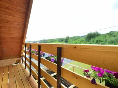 Balkon lub taras w obiekcie Domki Michałki