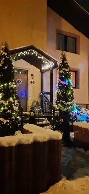 Budynek, w którym mieści się apartament