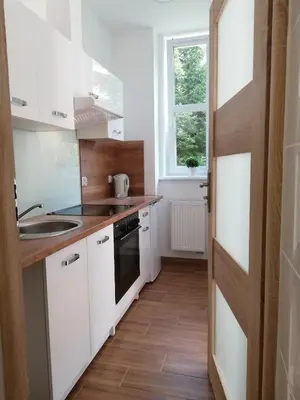 Kuchnia lub aneks kuchenny w obiekcie Słowiańska 4
