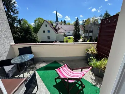 Balkon lub taras w obiekcie Słowiańska 4