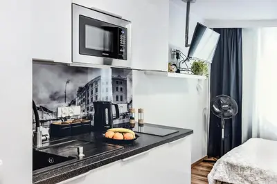 Kuchnia lub aneks kuchenny w obiekcie Komfortowe apartamenty w centrum Wrocławia