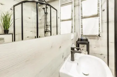 Łazienka w obiekcie Komfortowe apartamenty w centrum Wrocławia