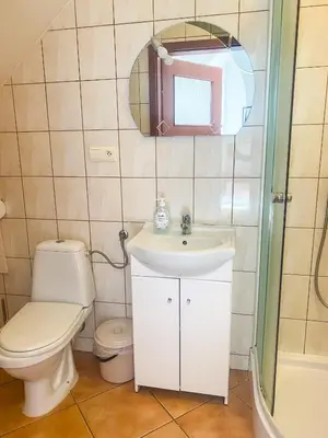 Łazienka w obiekcie Pokoje Gościnne Emilio