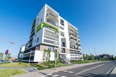 Budynek, w którym mieści się apartament