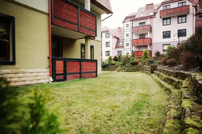 Budynek, w którym mieści się apartament