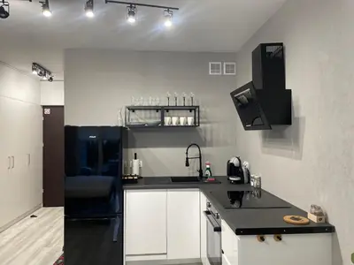 Kuchnia lub aneks kuchenny w obiekcie Apartament Poezji A39 Grey