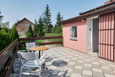 Balkon lub taras w obiekcie Domek letniskowy