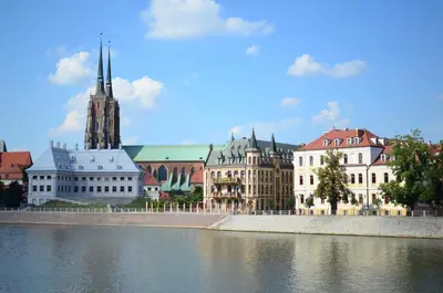 Widok na miasto Wrocław z tego obiektu B&B