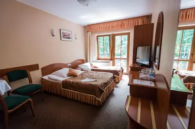 Telewizja i/lub zestaw kina domowego w obiekcie Gościniec pod Bukiem