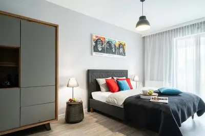 Łóżko lub łóżka w pokoju w obiekcie Dream4You Apartments