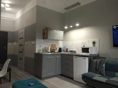 Kuchnia lub aneks kuchenny w obiekcie Apartament Easy Stay Center
