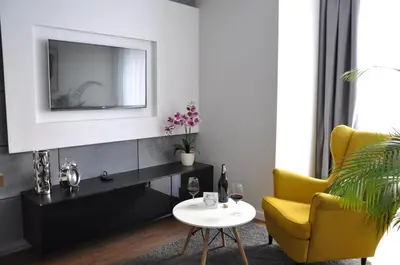 Część wypoczynkowa w obiekcie Apartament na Tęczowej