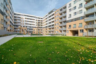 Budynek, w którym mieści się apartament